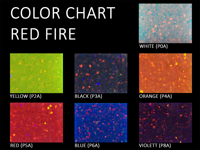 Synthetic Impregnated Opal - Type 1 (Color Chart)